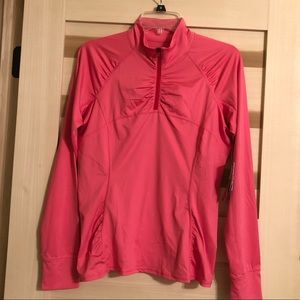 Long sleeve Athleta cool touch workout top.